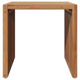 Berkfield Garden Side Table 45X42.5X45 Cm Solid Wood Teak - thumbnail 5