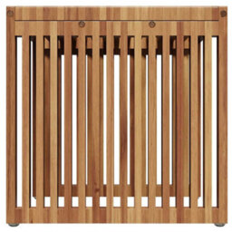 Berkfield Garden Side Table 45X42.5X45 Cm Solid Wood Teak - thumbnail 6