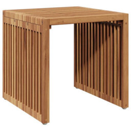 Berkfield Garden Side Table 45X42.5X45 Cm Solid Wood Teak - thumbnail 7