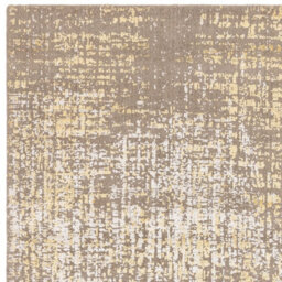 Gold Abstract Modern Easy To Clean Bedroom Dining Room And Living Room Rug-200Cm X 290Cm - thumbnail 3