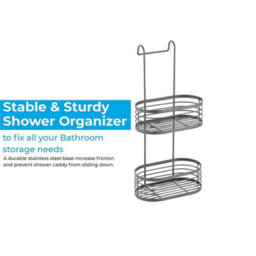 Blue Canyon 2-Tier Hanging Shower Caddy Grey - thumbnail 6