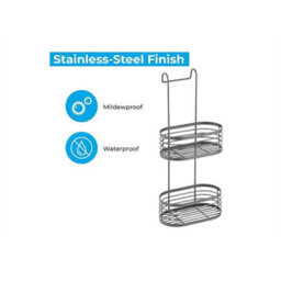 Blue Canyon 2-Tier Hanging Shower Caddy Grey - thumbnail 4