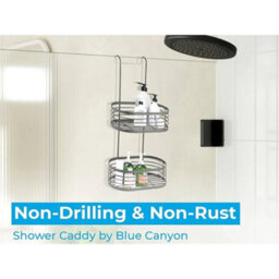 Blue Canyon 2-Tier Hanging Shower Caddy Grey - thumbnail 5