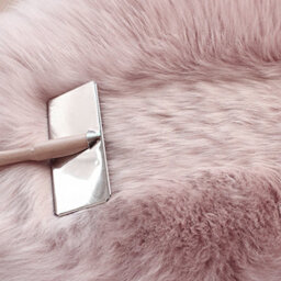 Living And Home Luxurious Exquisite Comfortable Pink Irregular Shaped Ultra-Soft Plush Shaggy Area Rug 90Cm (L) X 60Cm (W) - thumbnail 3
