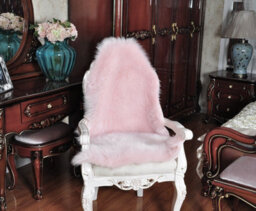 Living And Home Luxurious Exquisite Comfortable Pink Irregular Shaped Ultra-Soft Plush Shaggy Area Rug 90Cm (L) X 60Cm (W) - thumbnail 6