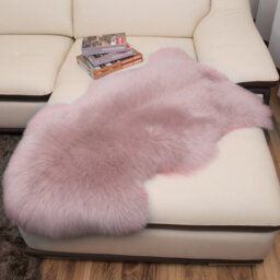 Living And Home Luxurious Exquisite Comfortable Pink Irregular Shaped Ultra-Soft Plush Shaggy Area Rug 90Cm (L) X 60Cm (W) - thumbnail 5