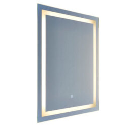 First Choice Lighting Set Of 2 Stewart - Led Bathroom Mirrors 80 X 60Cm Touch Operated - thumbnail 2