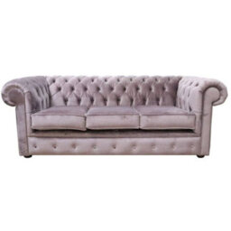 Chesterfield Original Thomas 3 Seater Sofa Settee Tuscany Lavender In Classic Style - thumbnail 1
