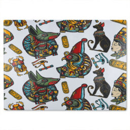 Benjamin Tate Design Queen Cleopatra History Glass Chopping Boarddesigner Style - thumbnail 1