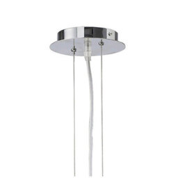 Luminosa Lighting Luminosa Pasion Rectangular Pendant 4 Light E27, Gloss White/polished Chrome - thumbnail 3