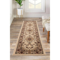 Melrose Classic Traditional Cream Vintage Runner Rug 060/230Cm - thumbnail 1