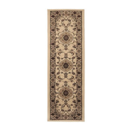 Melrose Classic Traditional Cream Vintage Runner Rug 060/230Cm - thumbnail 4