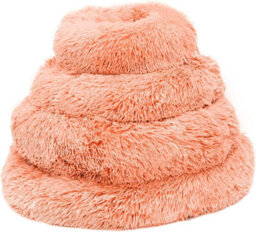 Fur & Bone 50 Cm Washable Plush Donut Dog Bed With Waterproof Non-Slip Base - Pink - thumbnail 7