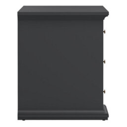 Furniture To Go Paris 3 Drawer Desk In Matt Grey - thumbnail 4