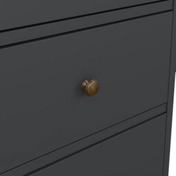 Furniture To Go Paris 3 Drawer Desk In Matt Grey - thumbnail 9