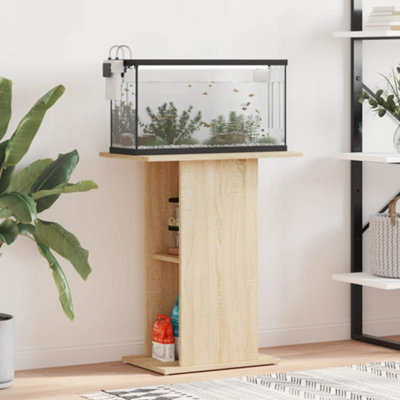 Walplus Sonoma Oak Aquarium Stand 60.5X36X72.5 Cm Engineered Wood Fish Tank Cabinet - image 1