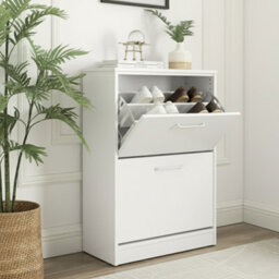 Home Treats Shoe Rack Storage Rack 2 Drawer Shoe Cupboard - thumbnail 1