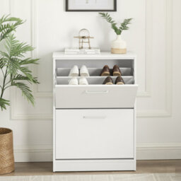 Home Treats Shoe Rack Storage Rack 2 Drawer Shoe Cupboard - thumbnail 2