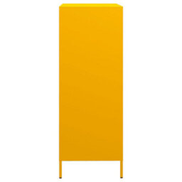 Berkfield Highboard Mustard Yellow 39X35X103.5 Cm Steel - thumbnail 6