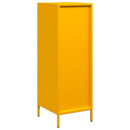 Berkfield Highboard Mustard Yellow 39X35X103.5 Cm Steel - thumbnail 7