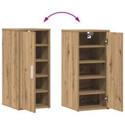 Walplus Shoe Cabinet Artisan Oak 32X35X70 Cm Engineered Wood - thumbnail 8