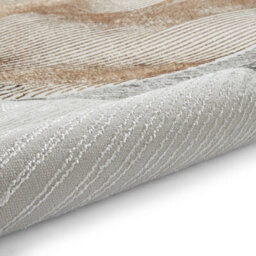 Beige Gold Geometric 8mm Thick Stain-Resistant Rug For Bedroom, Dining Room, Easy To Clean Modern Rug-160Cm X 230Cm - thumbnail 5