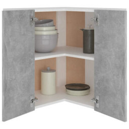 Vidaxl Hanging Corner Cabinet Lyon Concrete Grey 57X57X60 Cm Engineered Wood - thumbnail 4