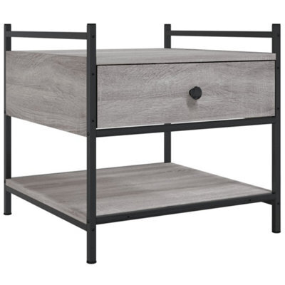 Berkfield Stylish Coffee Table Grey Sonoma 50X50X50 Cm Engineered Wood - image 1