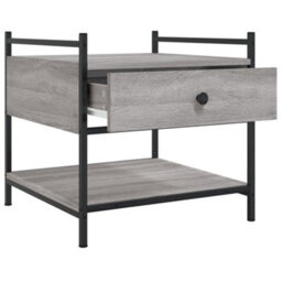 Berkfield Stylish Coffee Table Grey Sonoma 50X50X50 Cm Engineered Wood - thumbnail 5