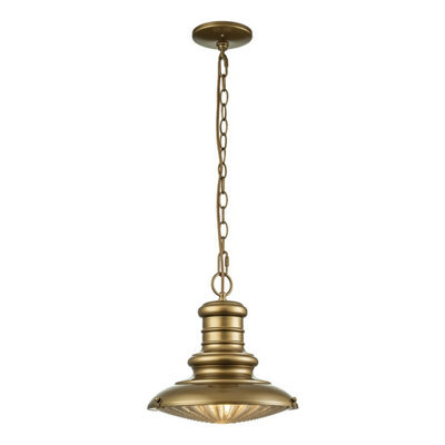 Luminosa Lighting Elstead Redding Station Outdoor Pendant Ceiling Light, Painted Distressed Bronze Ip44 - image 1