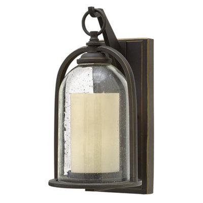 Luminosa Lighting Elstead Quincy 1 Light Outdoor Small Wall Lantern Light Oil Rubbed Bronze Ip44, E27 - image 1