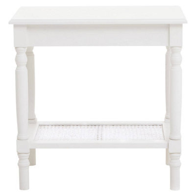 Orsina Ivory Side Table, Night Stand End Table With Bottom Shelf, Bedside Night Table For Home - image 1