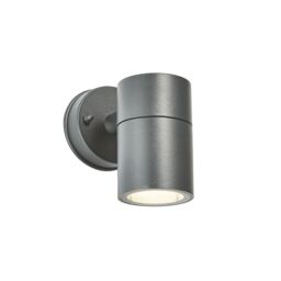 Zinc Odin Fixed Matt Black Mains-Powered Led Outdoor Down On/off Wall Light (Dia)6Cm - thumbnail 5