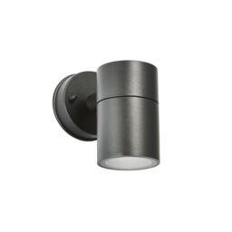 Zinc Odin Fixed Matt Black Mains-Powered Led Outdoor Down On/off Wall Light (Dia)6Cm - thumbnail 6