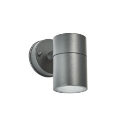 Zinc Odin Fixed Matt Black Mains-Powered Led Outdoor Down On/off Wall Light (Dia)6Cm - thumbnail 8