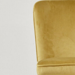 Lakeland Furniture Boden Latte Cream Velvet Wooden Fixed Leg Bar Stool - thumbnail 8