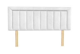 "Urban Textures - Arlo Luxury 20"" High  Fabric Upholstered Headboard - White" - thumbnail 3