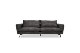 Home Detail Waterloo 3 Seater Velvet Sofa, Steel Grey Velvet - thumbnail 3