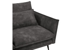 Home Detail Waterloo 3 Seater Velvet Sofa, Steel Grey Velvet - thumbnail 7