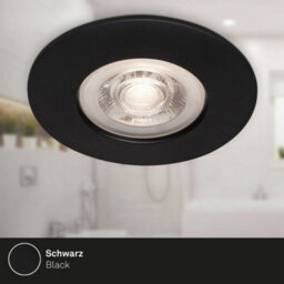 Briloner Mains-Powered Led Black Warm White Light Recessed Downlights Pack Of 4 - thumbnail 7