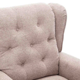 More4Homes Harrogate Dual Motor Electric Rise Recliner Fabric Armchair Lift Riser Chair (Beige) - thumbnail 5