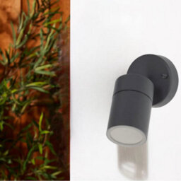 CGC Lighting Cgc Mia Dark Grey Stainless Steel Gu10 Adjustable Outdoor Wall Light Ip44