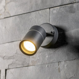 CGC Lighting Cgc Mia Dark Grey Stainless Steel Gu10 Adjustable Outdoor Wall Light Ip44 - thumbnail 3