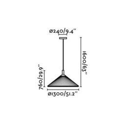 Luminosa Lighting Luminosa Hue 4 Light Large Dome Ceiling Pendant Burgundy, E27 - thumbnail 3