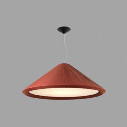Luminosa Lighting Luminosa Hue 4 Light Large Dome Ceiling Pendant Burgundy, E27 - thumbnail 5