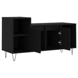 Berkfield Stylish Tv Cabinet Black 100X35X55 Cm Engineered Wood - thumbnail 6