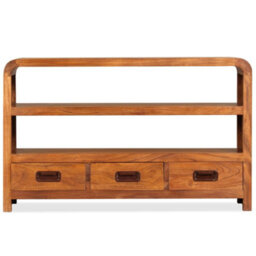 Berkfield Tv Cabinet Solid Wood Acacia 90X30X55 Cm - thumbnail 7