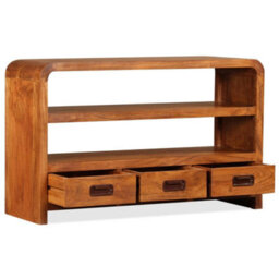 Berkfield Tv Cabinet Solid Wood Acacia 90X30X55 Cm - thumbnail 6