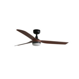 Luminosa Lighting Luminosa Punt Medium 3 Blade Ceiling Fan Matt Black, Walnut With Light 3000 - 4200 - 6500K Tuya Smart System - thumbnail 1