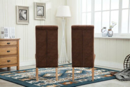 Mcc Direct Deluxe High Back Fabric Dining Chairs Brown - thumbnail 4